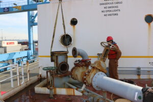 2  Fuel Transfer Pumps Removal Project from Fuel Barge