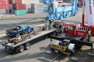 2  Fuel Transfer Pumps Removal Project from Fuel Barge in Tacoma, Washington