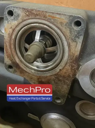 MechPro Caterpillar C-18 Heat Exchanger refurbish