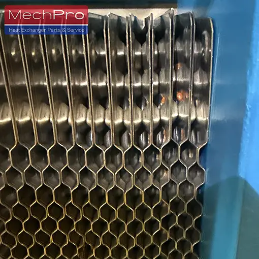 MechPro = Tranter plate heat exchanger pinhole leak fix